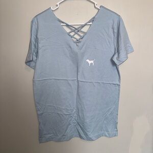 Pink VS Light Blue Women's Top